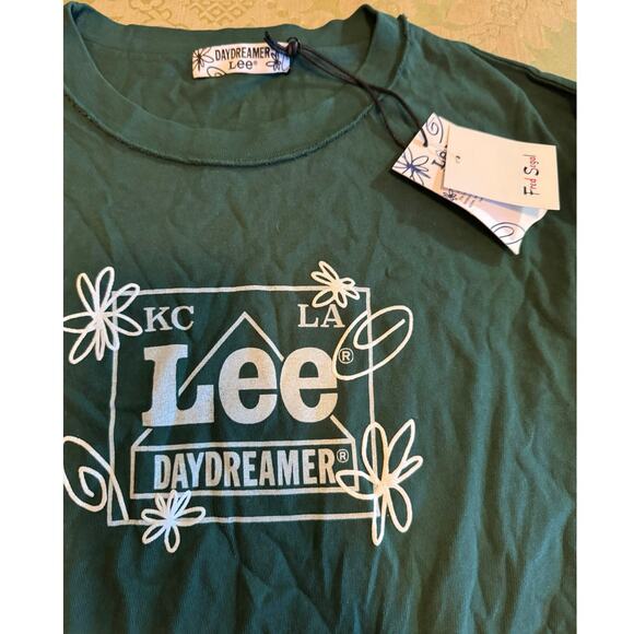 DAYDREAMER x LEE Doodles Reverse GF Tee in Green Size M New with Tag MSRP $75 - Picture 3 of 6
